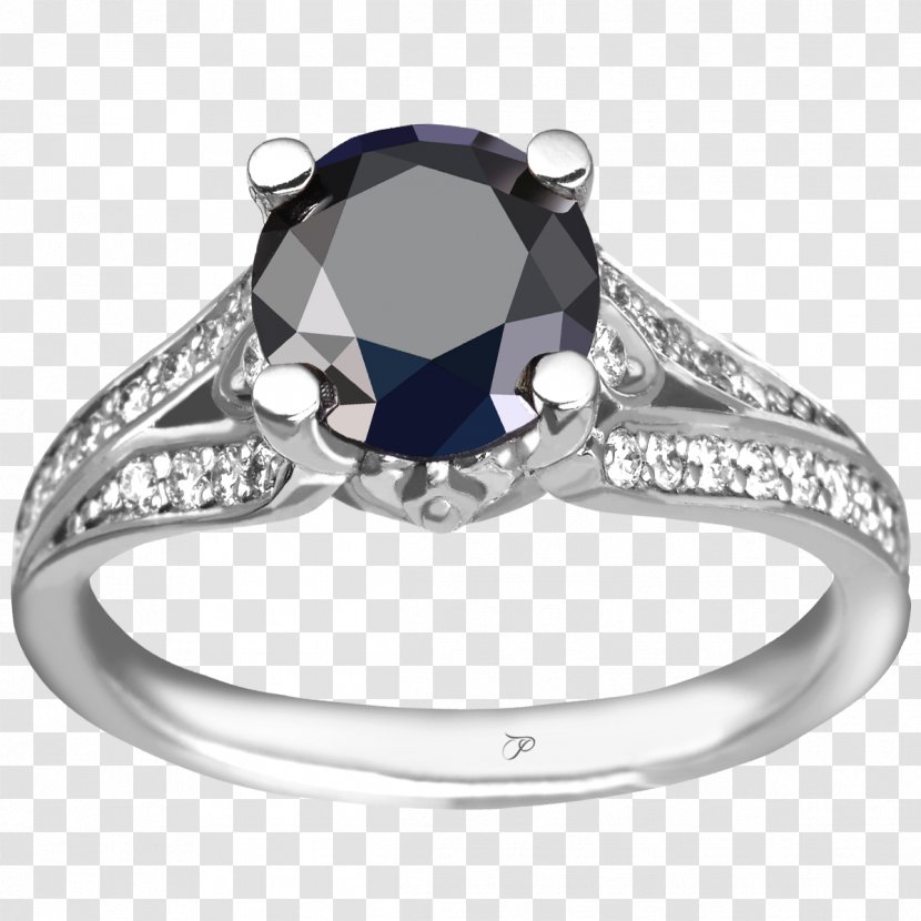 Sapphire Ring Diamond Brilliant Gold Transparent PNG