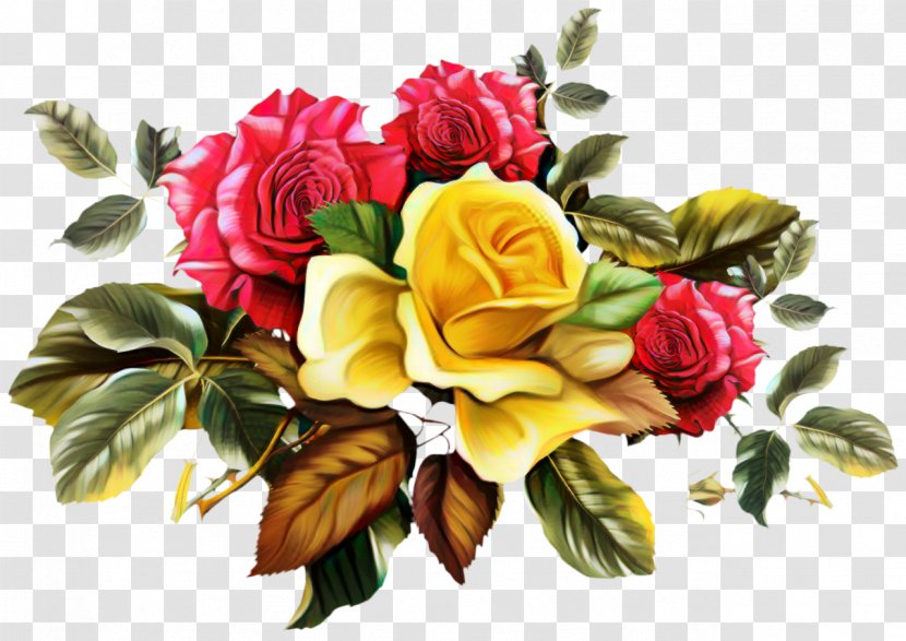 Garden Roses Flower Bouquet Floral Design - Pink - Camellia Transparent PNG