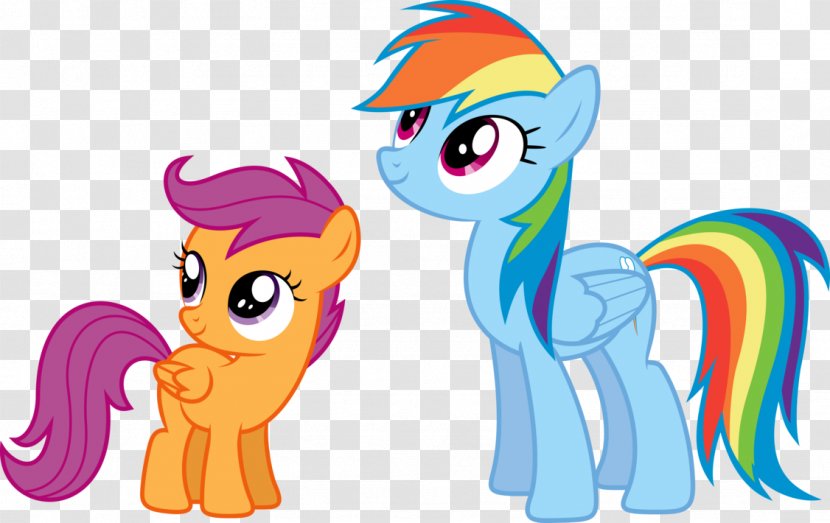 Pony Rainbow Dash Scootaloo Pinkie Pie Applejack - Silhouette - My Little Transparent PNG