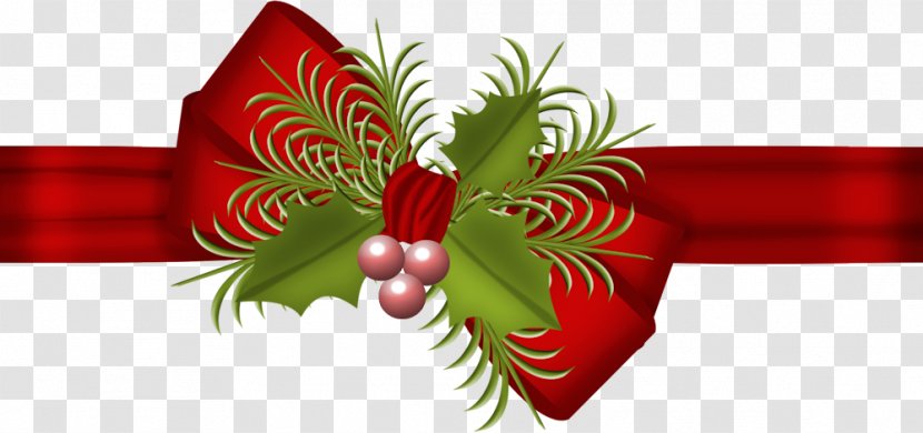 Christmas - Red Ribbon - Photography Transparent PNG
