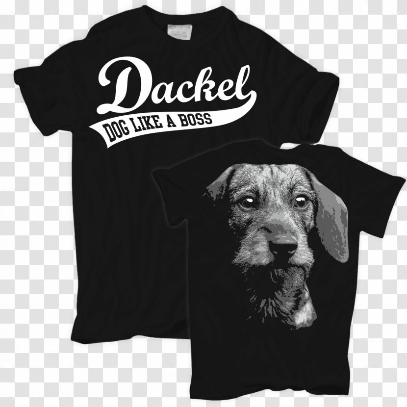 T-shirt Clothing Accessories Shoe Dog - Black And White - Dachshund Transparent PNG