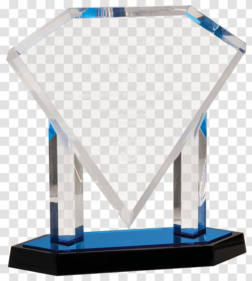 Trophy Glass Commemorative Plaque Poly Acrylic Paint - Gift Transparent PNG