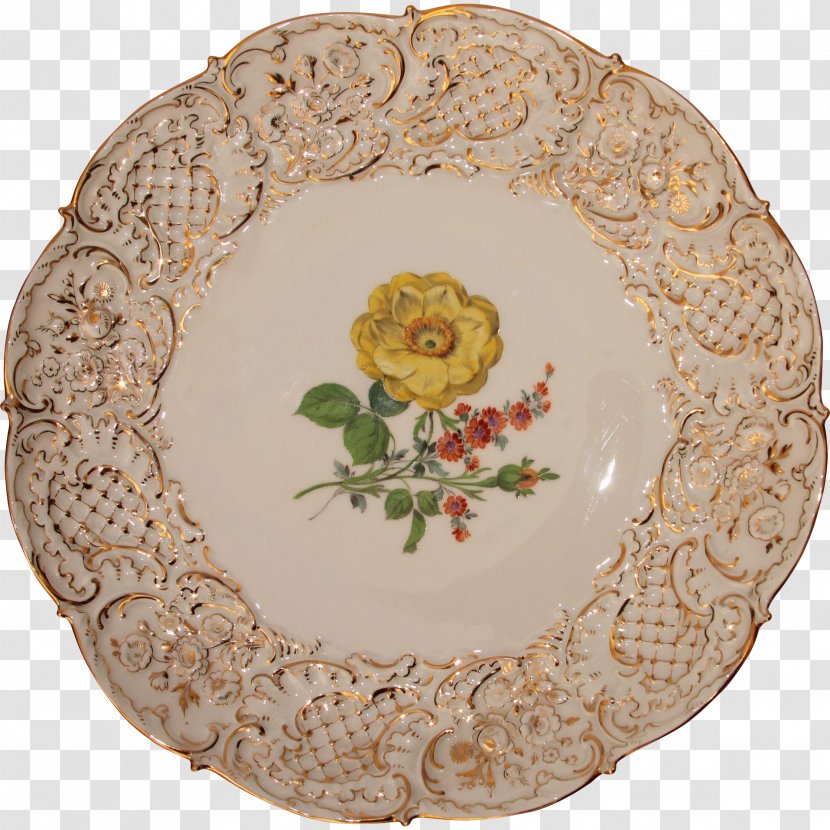 Meissen Porcelain Plate Pottery - Tableware Transparent PNG