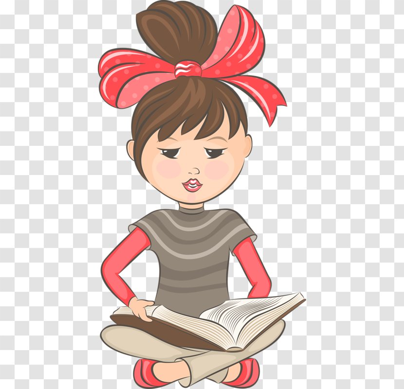 Book Child Daughter Clip Art - Cartoon Transparent PNG