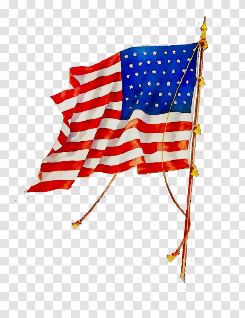 Flag Of The United States America Line - Day Usa - Veterans Transparent PNG