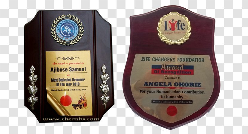 Commemorative Plaque Award Nigeria Medal - Gift - Wooden Transparent PNG