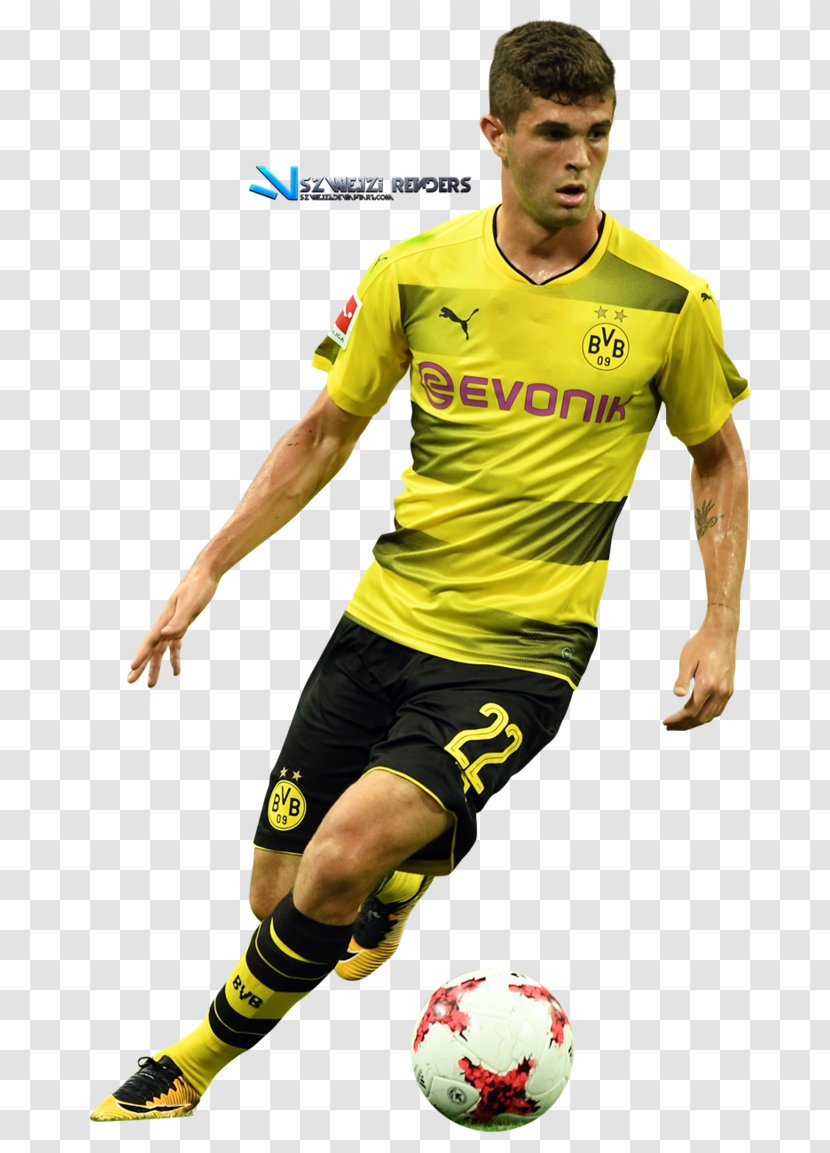 Christian Pulisic Borussia Dortmund Football Player Sports - Kick Transparent PNG