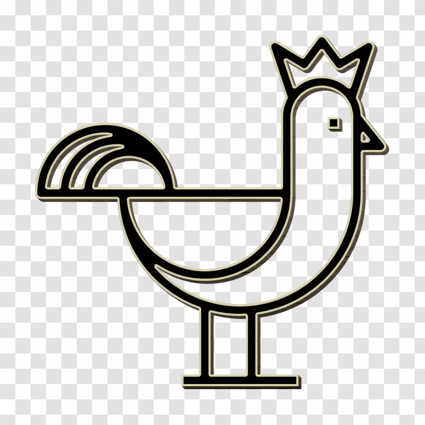 Chicken Icon Chinese Luck - Bird Transparent PNG