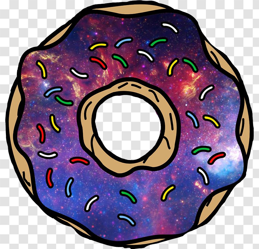 Galaxy Donuts Clip Art Image Sticker - Decal Transparent PNG
