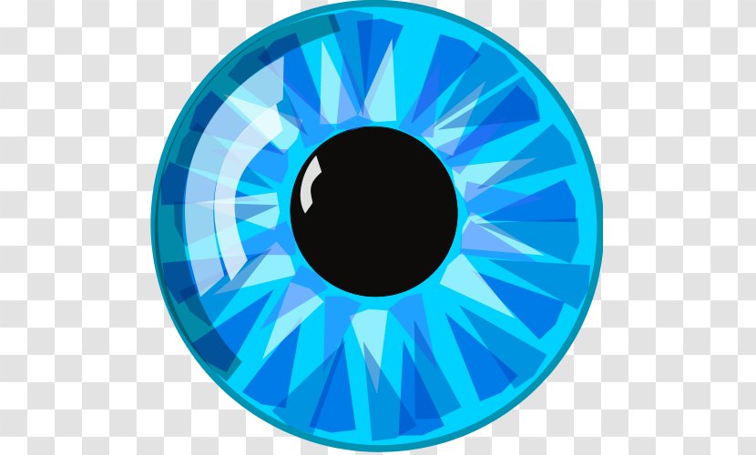 Eye Clip Art - Electric Blue Transparent PNG