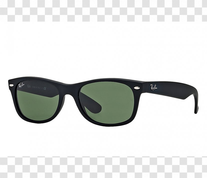 Ray-Ban Wayfarer Aviator Sunglasses Justin Classic - Rayban - Black Frame Glasses Transparent PNG