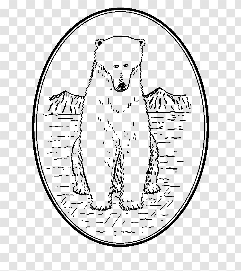 Polar Bear Cartoon Illustration - Heart - Vector Transparent PNG