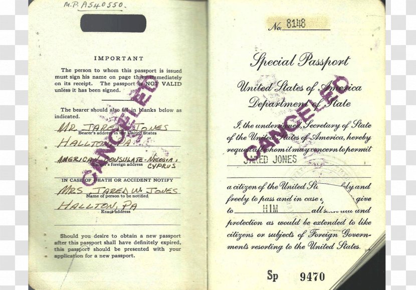 Document - Visa Passport Transparent PNG