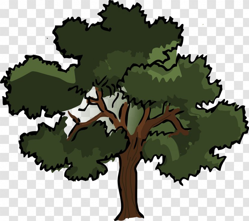 Oak Tree Clip Art - Cartoon Transparent PNG
