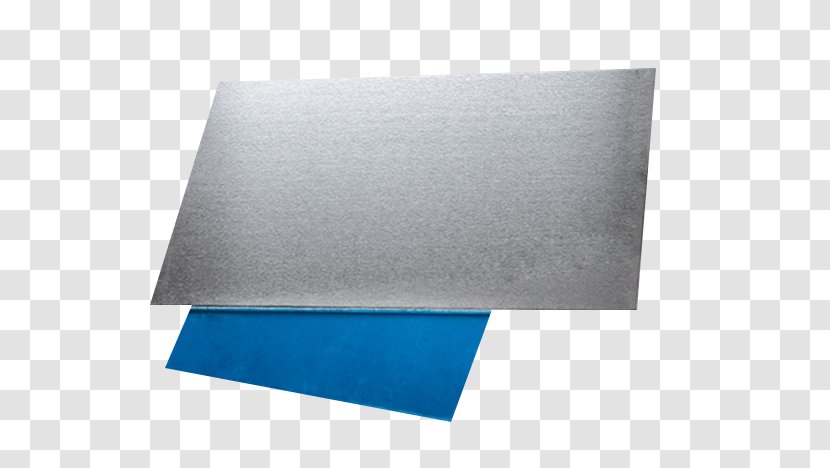 Rectangle Blue Material - Two Pieces Of Aluminum High-definition Deduction Transparent PNG