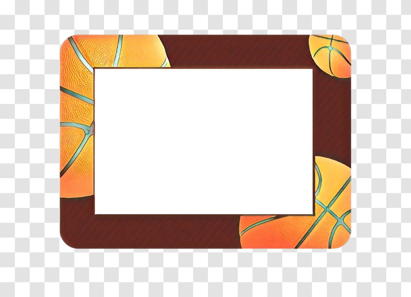 Flower Background Frame - Picture - Orange Transparent PNG
