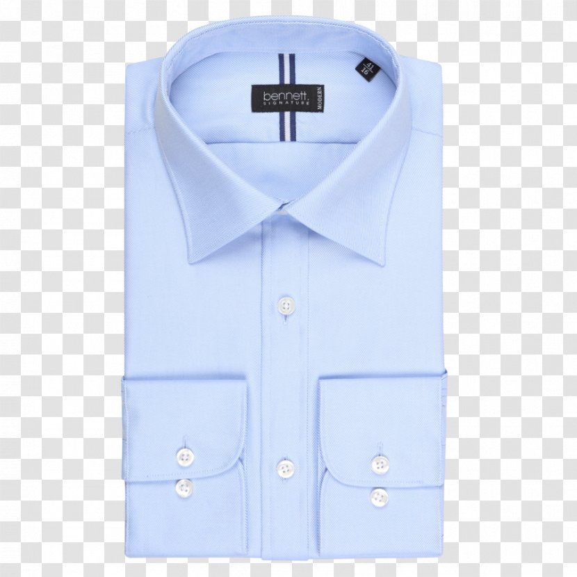 Dress Shirt Collar Product Design Sleeve - White - Blue Work Uniforms Transparent PNG