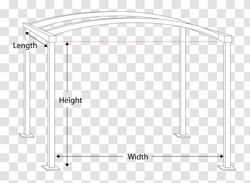 Angle Line Product Design Diagram - Table - Awnings Transparent PNG