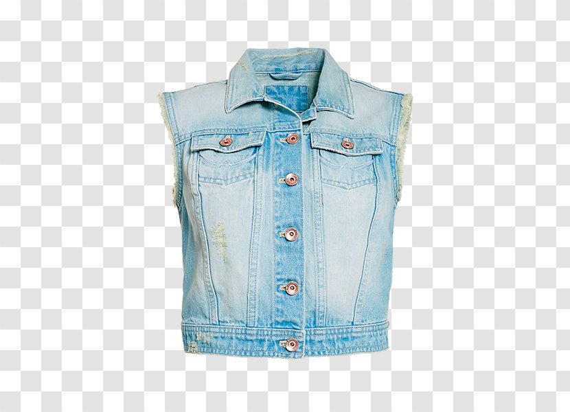 Denim Sleeve Jacket Jeans Outerwear Transparent PNG