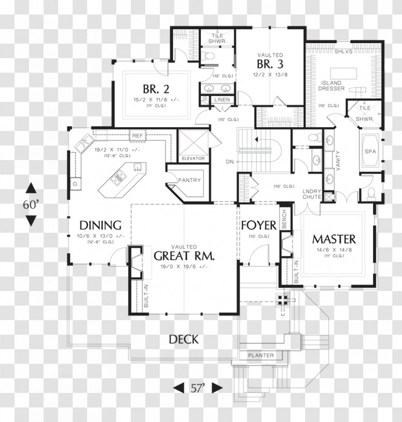 Floor Plan House - Storey - Design Transparent PNG