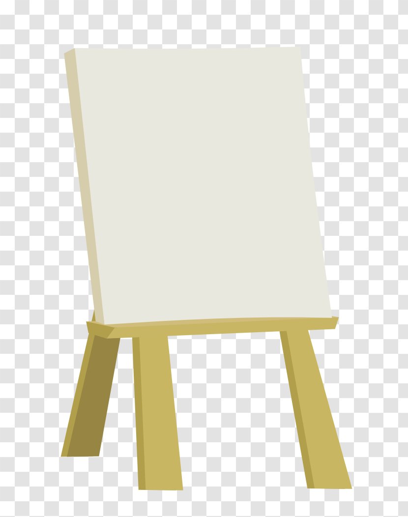 Table Easel Furniture Wood Chair - Canvas Transparent PNG