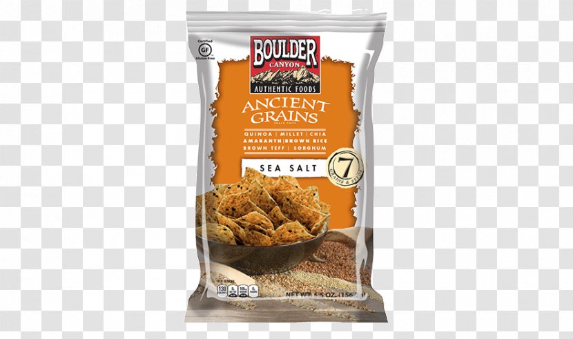 Ancient Grains Boulder Canyon Natural Foods Potato Chip - Sea Salt - Sorghum Flour Transparent PNG