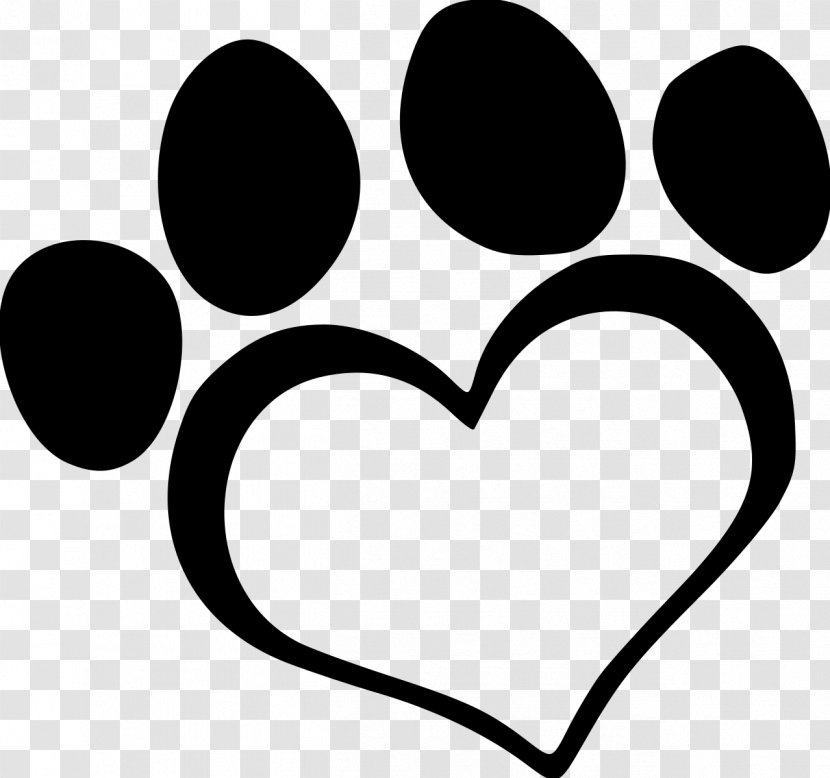 Clip Art Dog Paw Illustration - Printing - Heart Transparent PNG