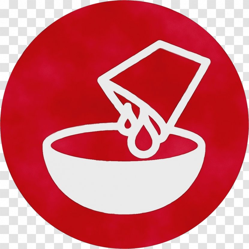 Red Plate Symbol Logo Tableware Transparent PNG