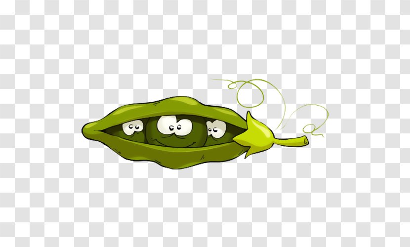 Pea Royalty-free Illustration - Yellow - Cute Cartoon Baby Peas Transparent PNG