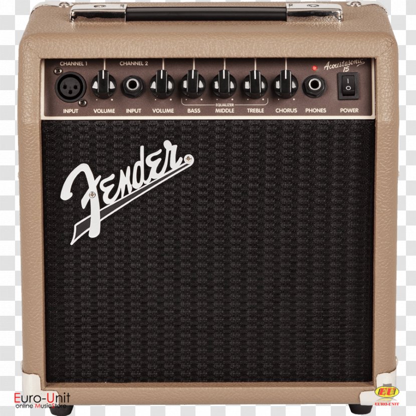 Guitar Amplifier Acoustic Fender Musical Instruments Corporation Electric - Watercolor Transparent PNG