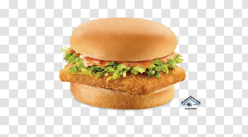 Salmon Burger Cheeseburger Fast Food Slider Breakfast Sandwich - Fish Transparent PNG