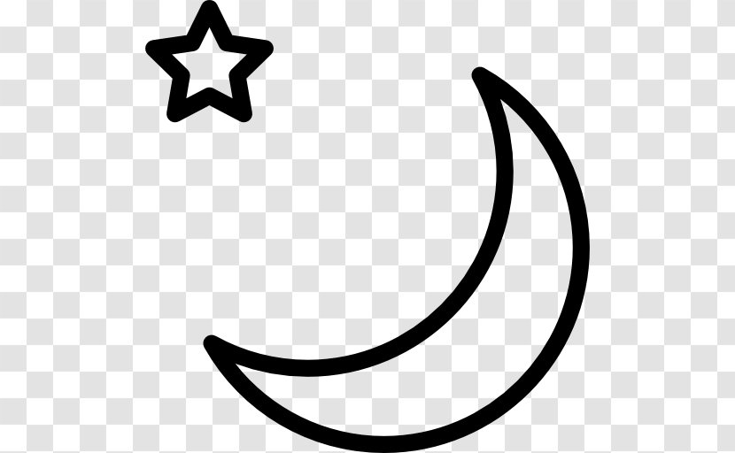 Lunar Phase Outline Of The Moon Full Symbol - Text Transparent PNG