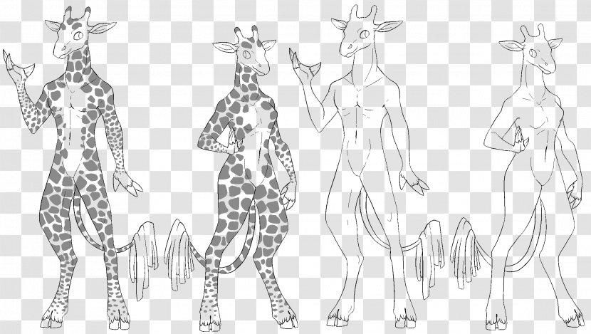 Giraffe Sketch Art Drawing Illustration - Cartoon Transparent PNG