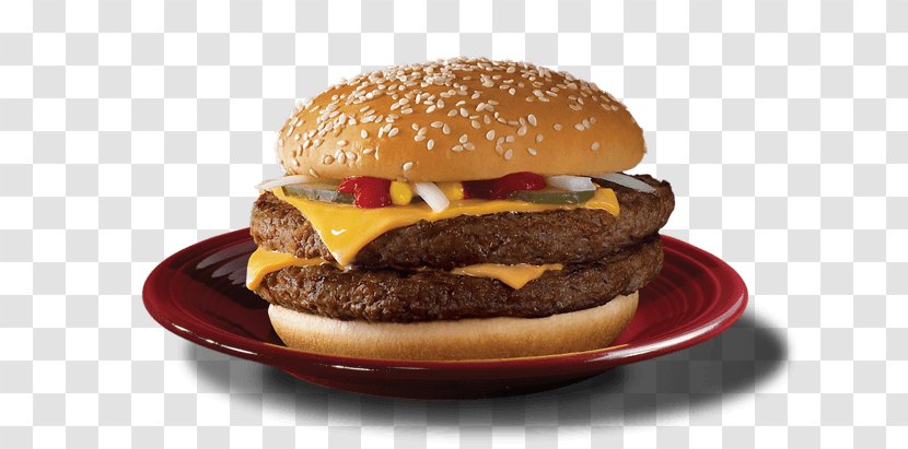 Cheeseburger Whopper McDonald's Big Mac Breakfast Sandwich Fast Food - Mcdonald's Quarter Pounder Transparent PNG