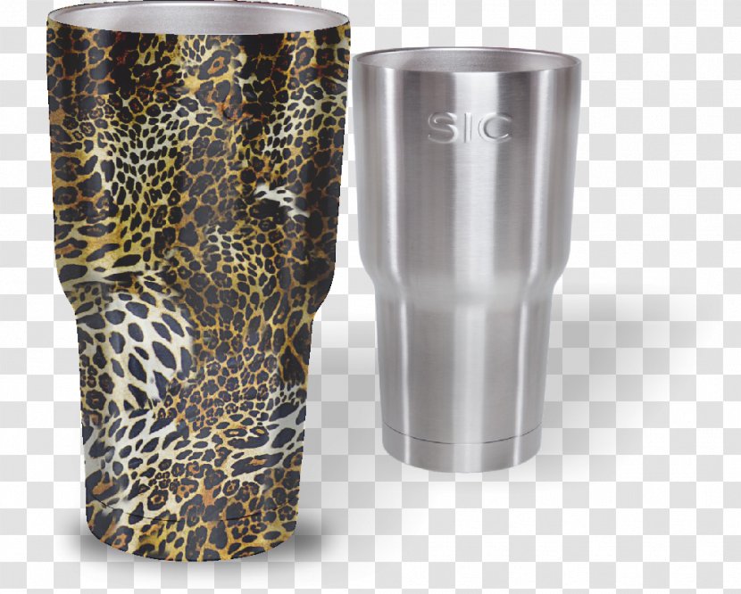 Multi-scale Camouflage Printing Hydrographics Pattern - Highball Glass - Leopard Transparent PNG