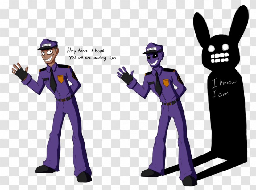 Five Nights At Freddy's 3 2 Purple Man Costume - Violet - Mechanical Female Form Transparent PNG