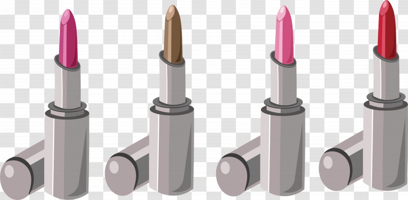 Lipstick Packaging And Labeling Designer - Gray Set Transparent PNG