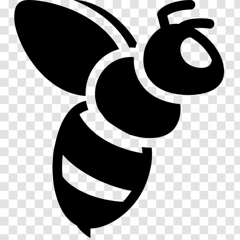 Honey Bee Insect Clip Art - Monochrome Transparent PNG