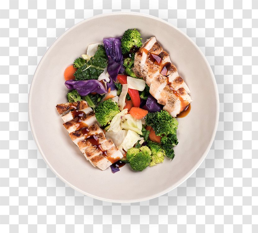 Caesar Salad Vegetarian Cuisine Crazy Bowls & Wraps Restaurant - Nutrition - Plate Transparent PNG
