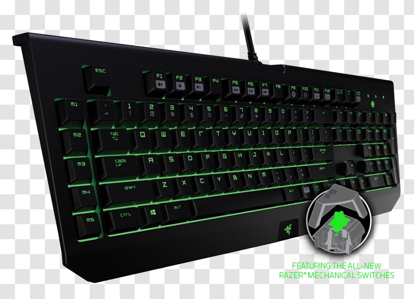 Computer Keyboard Razer BlackWidow Chroma V2 Gaming Keypad Video Game - Electrical Switches - Ultimate Ascent Transparent PNG