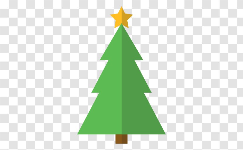 Christmas Tree Flat Design - Chrismas Vector Transparent PNG
