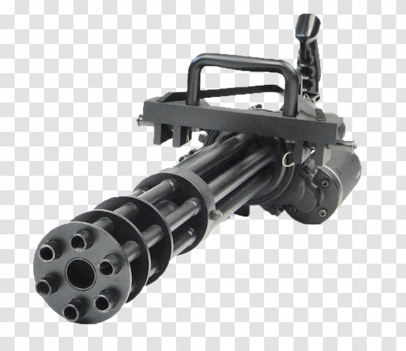 Minigun Firearm Weapon Machine Gun - Cartoon Transparent PNG