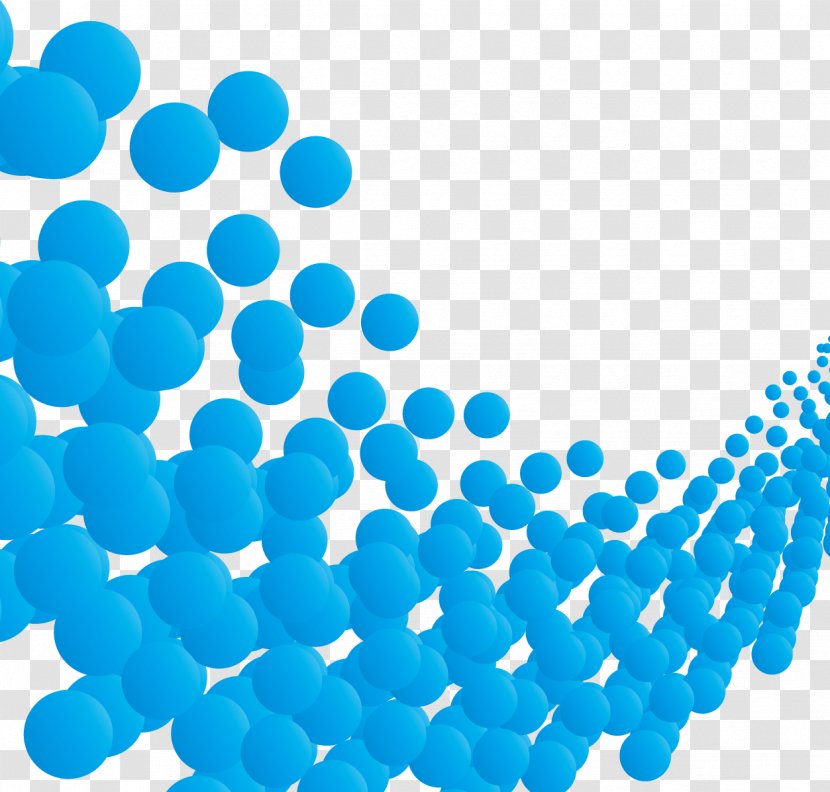 Bubble Dots Blue Euclidean Vector - Color - Illustration Bubbles Transparent PNG