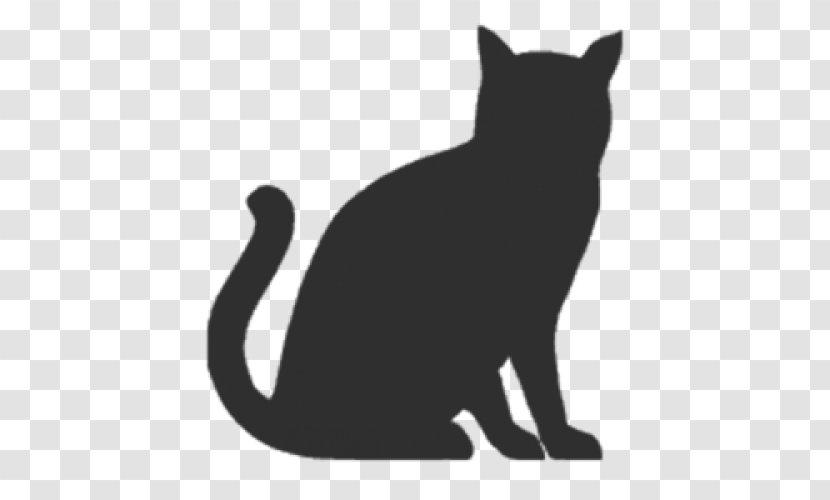 Black Cat Wall Decal Whiskers Dachshund - Domestic Short Haired Transparent PNG