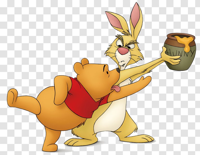 Rabbit Winnie-the-Pooh Tigger Eeyore Piglet - Easter Bunny Transparent PNG