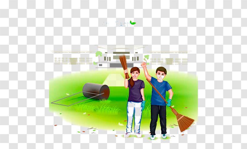 India Swachh Bharat Abhiyan Stock Photography Royalty-free - Fun - Men And Women Do Cleaning Transparent PNG