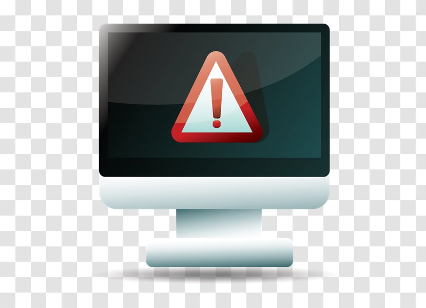 Computer Monitors Warning Sign - Monitor - Sense Of Prevention Transparent PNG