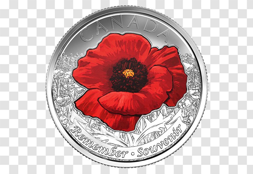 In Flanders Fields Canada Coin Remembrance Poppy Royal Canadian Mint - Field Transparent PNG