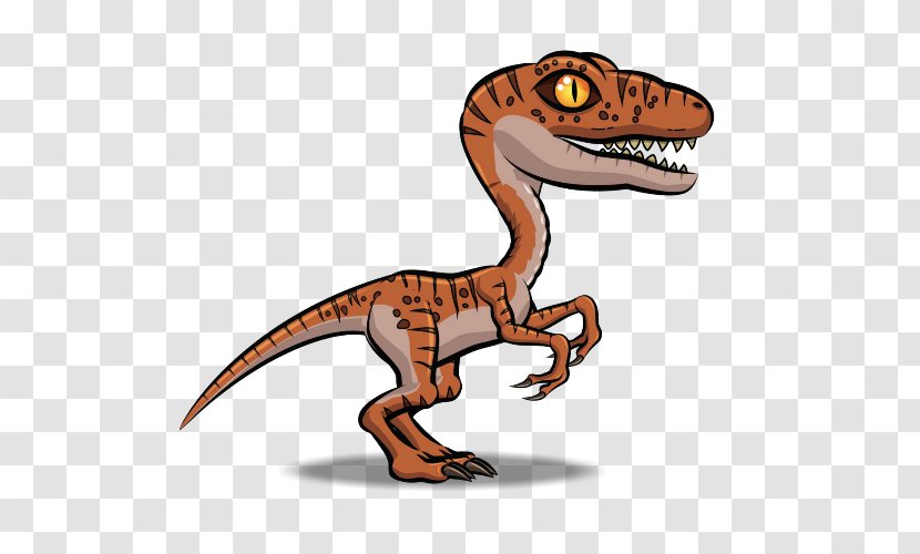 Velociraptor Tyrannosaurus Cartoon Dinosaur Animation - Vector Transparent PNG