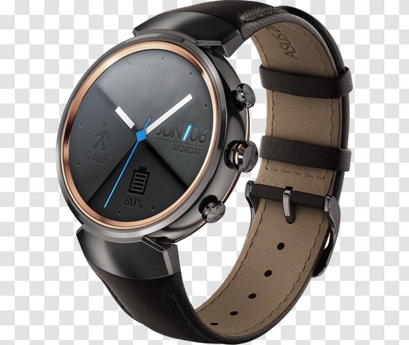 ASUS ZenWatch 3 Samsung Gear S3 Moto 360 (2nd Generation) 2 - Asus Zenwatch - Watch Transparent PNG